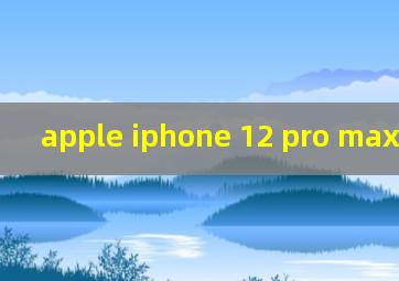 apple iphone 12 pro max怎么读